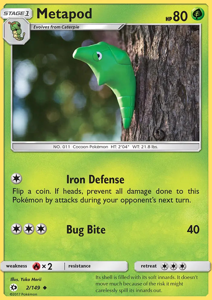 Metapod 2 Sun & Moon Pokesingles
