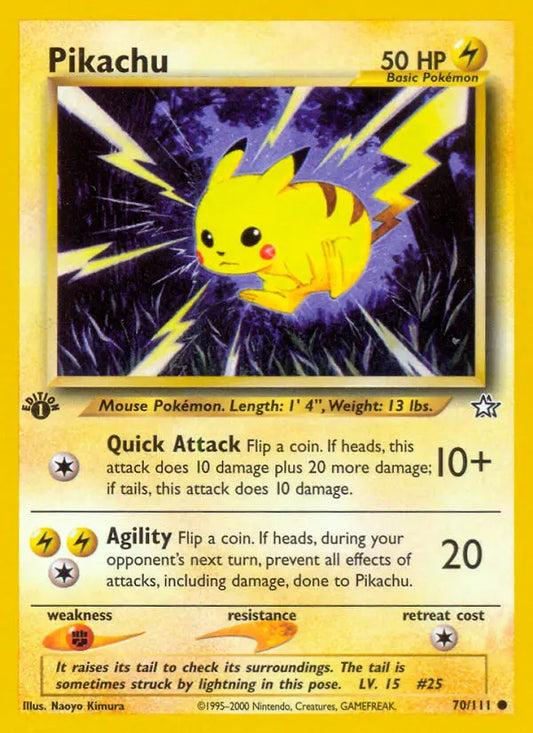 Pikachu 70 Neo Genesis Pokesingles