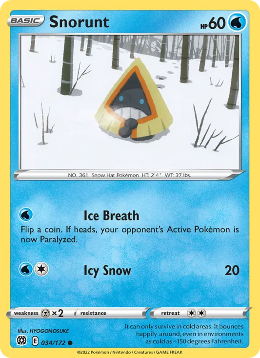Snorunt 34 Brilliant Stars Pokesingles