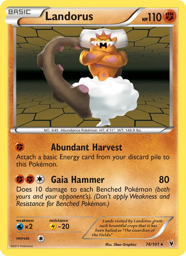 Landorus 74 Noble Victories Pokesingles