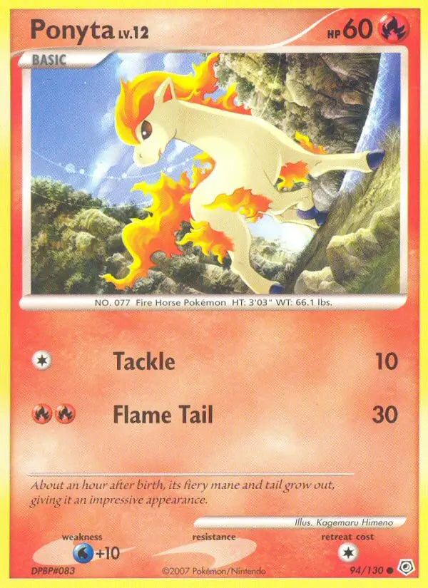 Ponyta 94 Diamond & Pearl Pokesingles