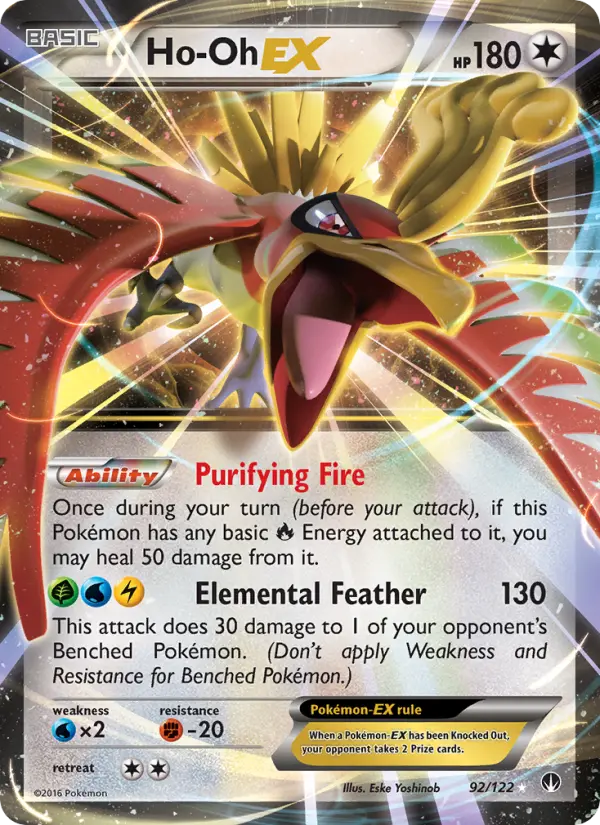 Ho-Oh EX 92 BREAKpoint Pokesingles