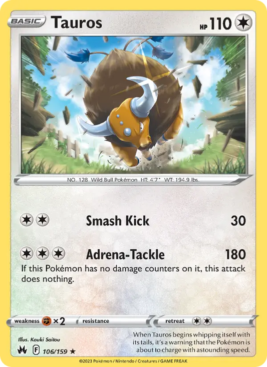 Tauros 106 Crown Zenith Pokesingles