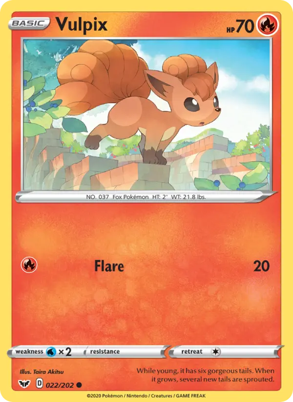 Vulpix 22 Sword & Shield Pokesingles