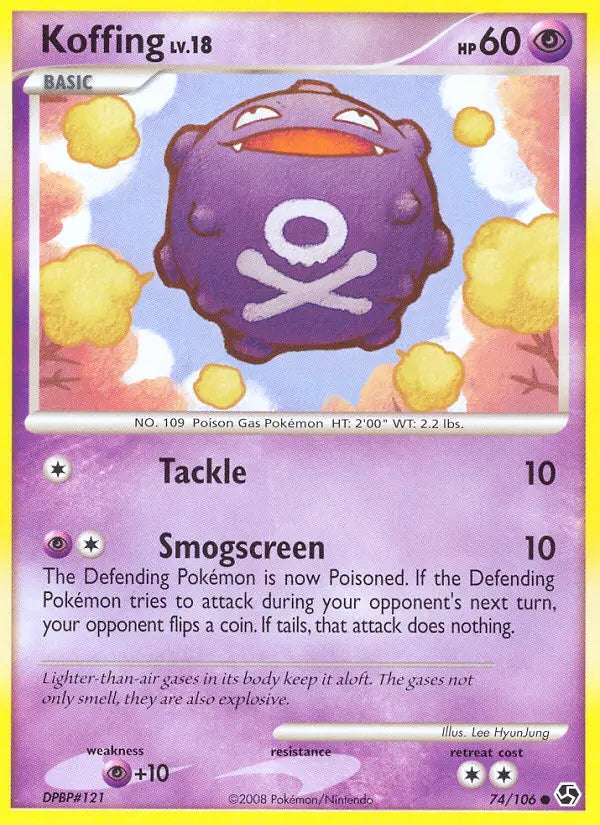 Koffing 74 Great Encounters Pokesingles