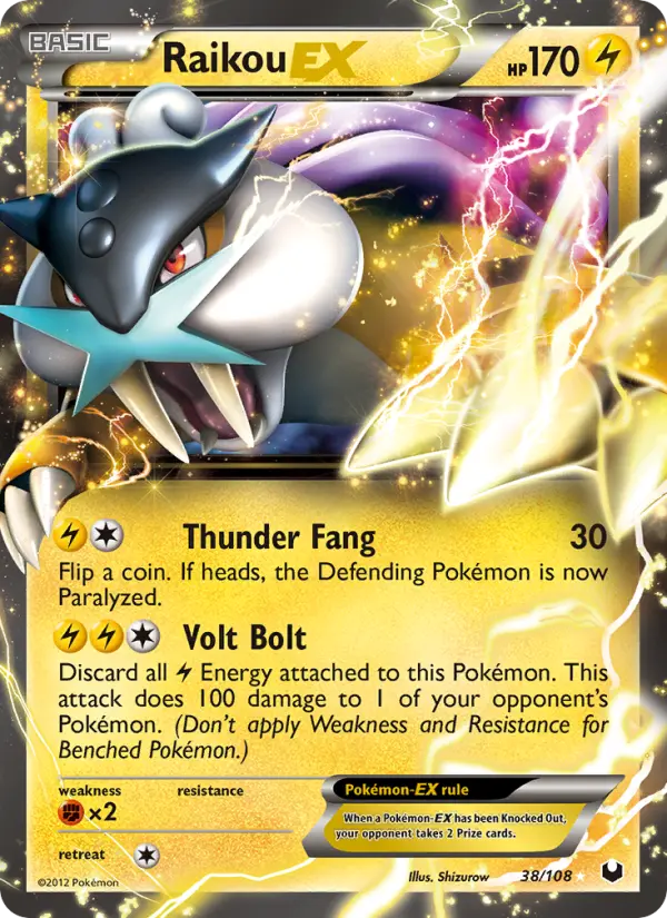Raikou-EX 38 Dark Explorers Pokesingles