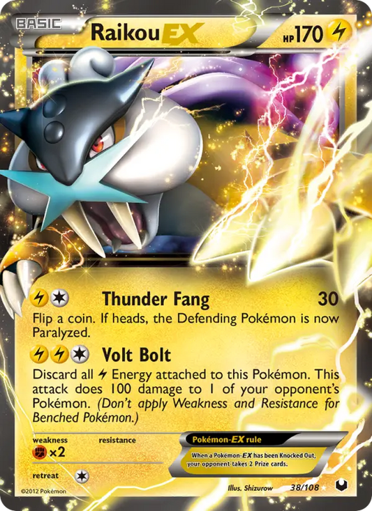 Raikou-EX 38 Dark Explorers Pokesingles