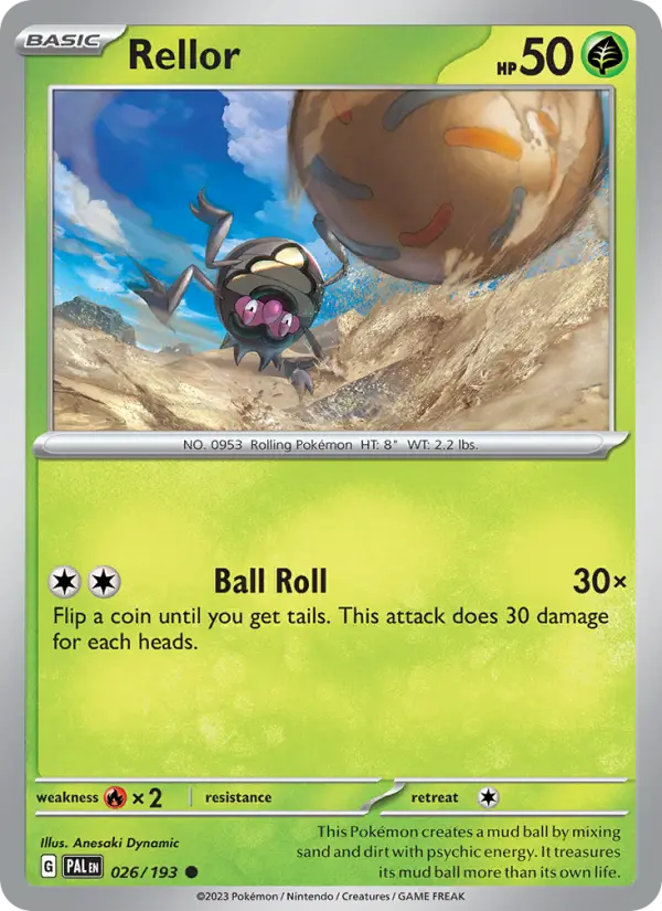 Rellor 26 Paldea Evolved Pokesingles