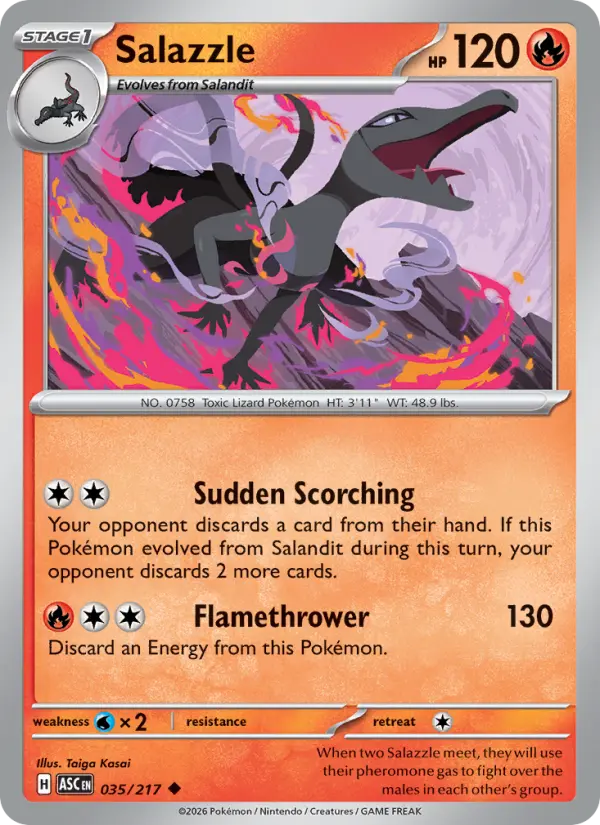 Salazzle 35 Ascended Heroes Pokesingles