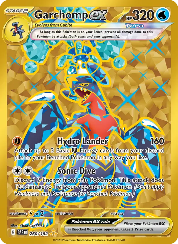 Garchomp ex 260 Paradox Rift Pokesingles