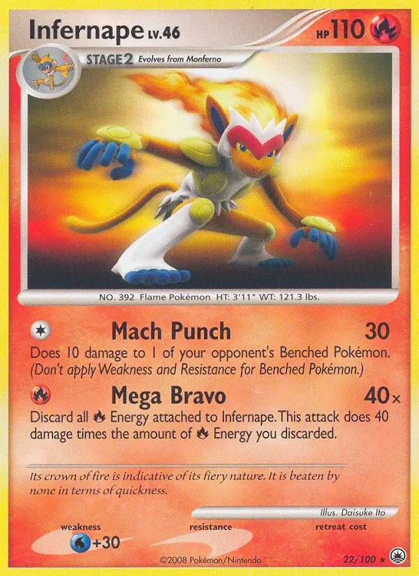 Infernape 22 Majestic Dawn Pokesingles