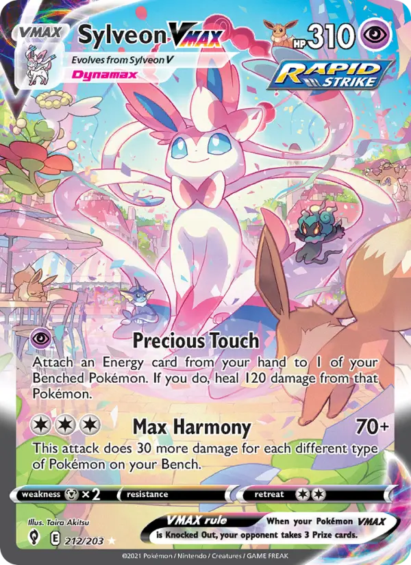 Sylveon VMAX 212 Evolving Skies Pokesingles