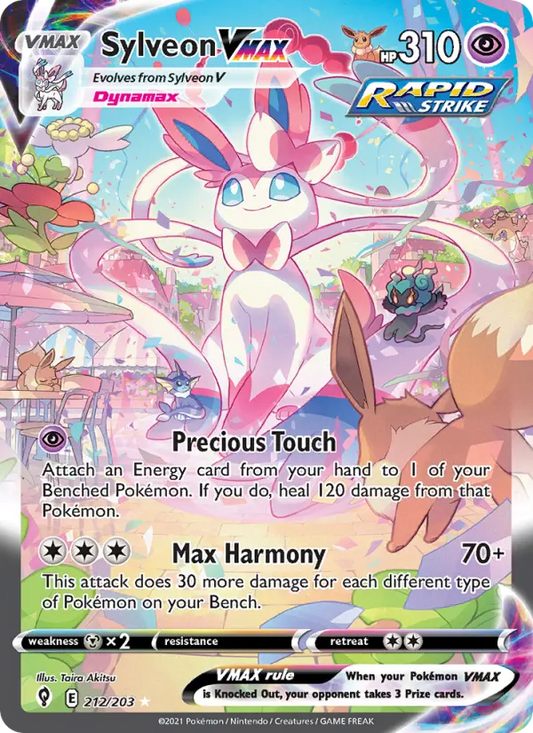 Sylveon VMAX 212 Evolving Skies Pokesingles