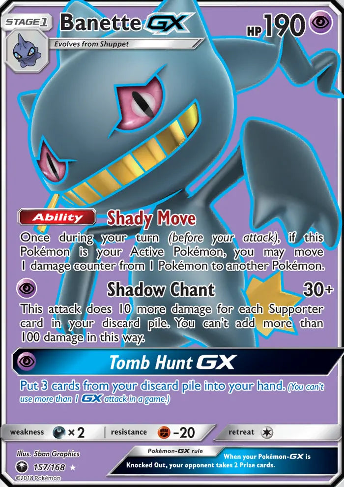 Banette GX 157 Celestial Storm Pokesingles