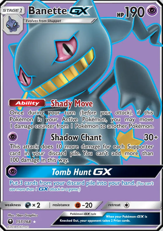 Banette GX 157 Celestial Storm Pokesingles
