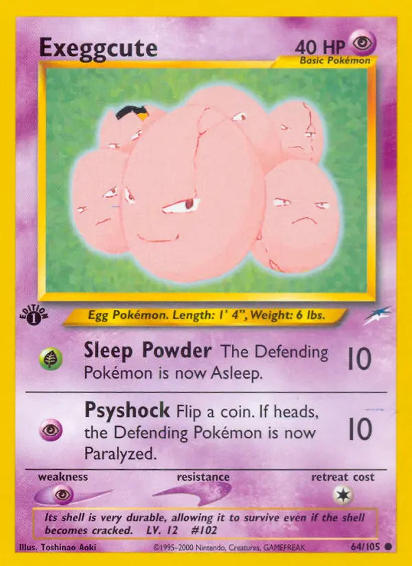 Exeggcute 64 Neo Destiny Pokesingles