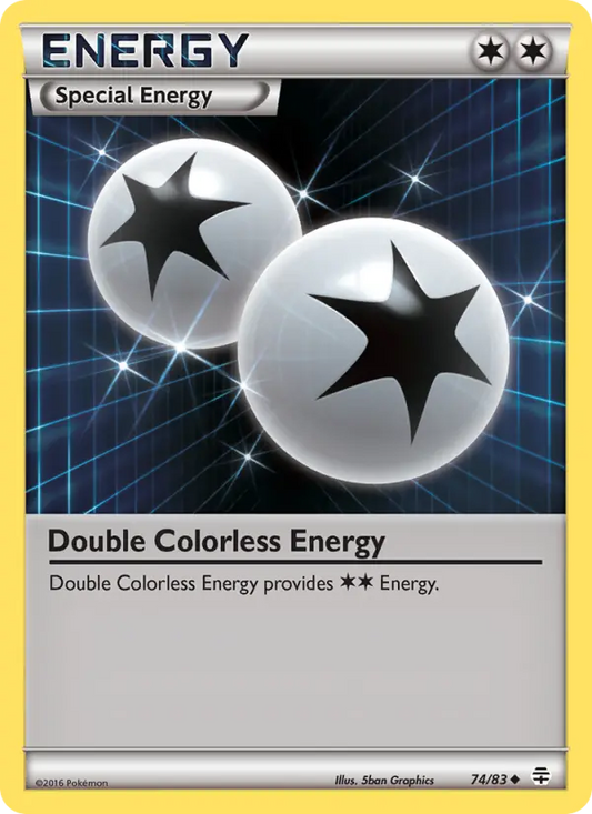 Double Colorless Energy 74 Generations Pokesingles