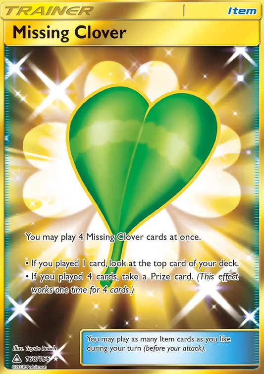 Missing Clover 168 Ultra Prism Pokesingles