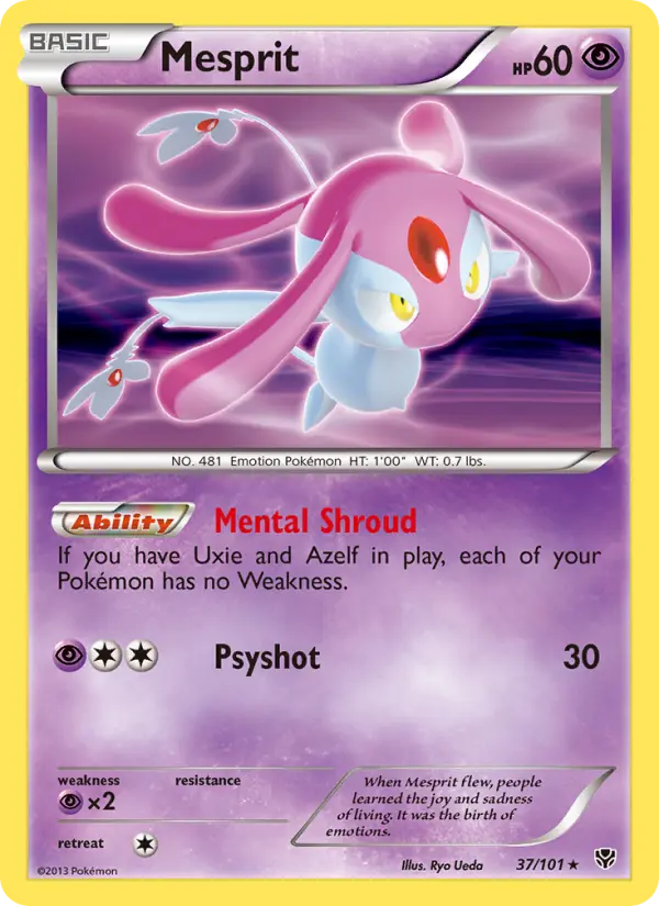 Mesprit 37 Plasma Blast Pokesingles