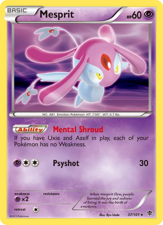 Mesprit 37 Plasma Blast Pokesingles