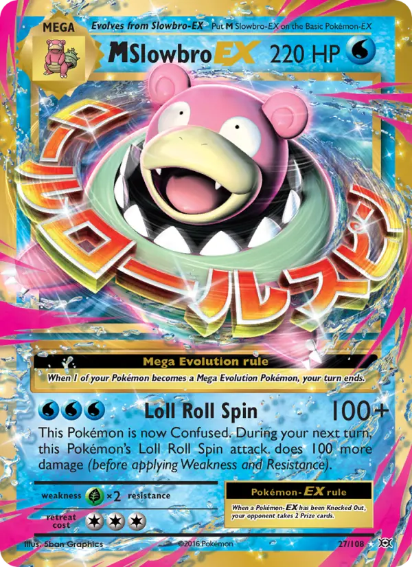 M Slowbro EX 27 Evolutions Pokesingles