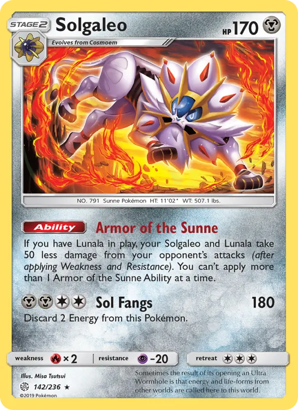 Solgaleo 142 Cosmic Eclipse Pokesingles
