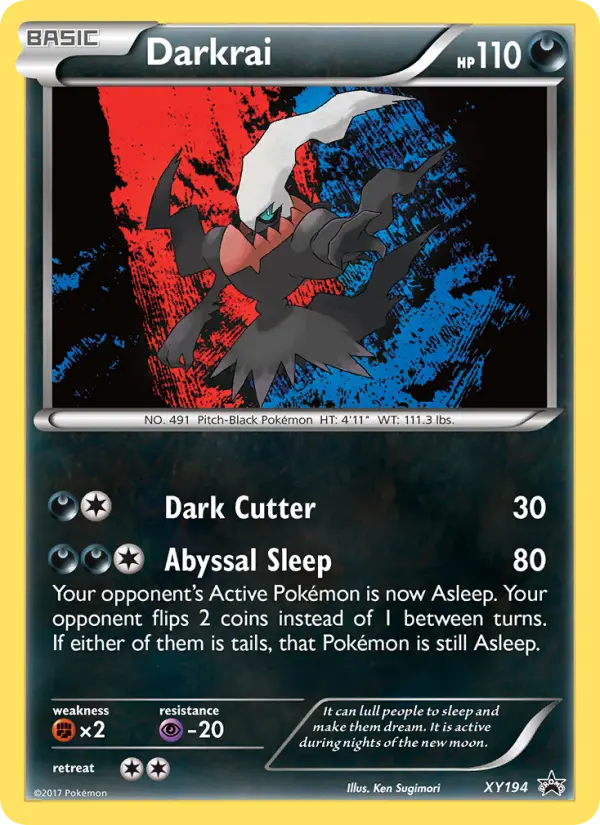 Darkrai XY194 XY Black Star Promos Pokesingles