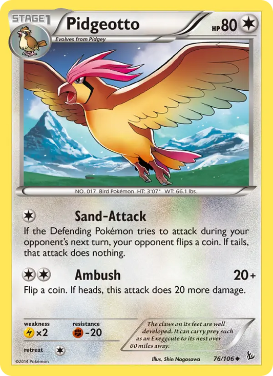 Pidgeotto 76 Flashfire Pokesingles