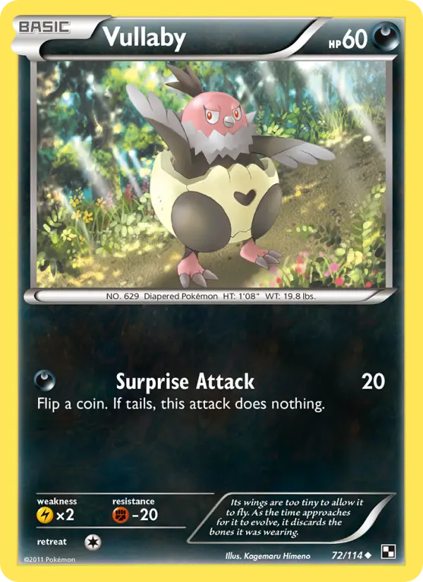 Vullaby 72 Black & White Pokesingles