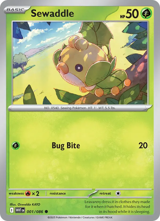 Sewaddle 1 White Flare Pokesingles