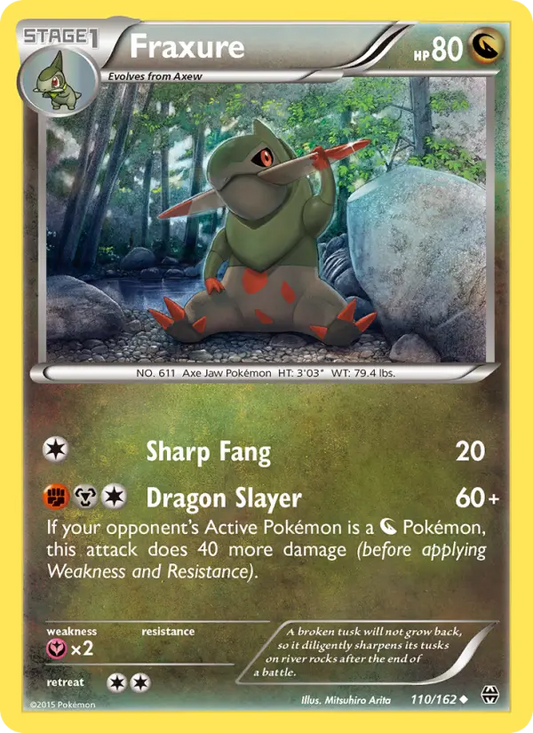 Fraxure 110 BREAKthrough Pokesingles