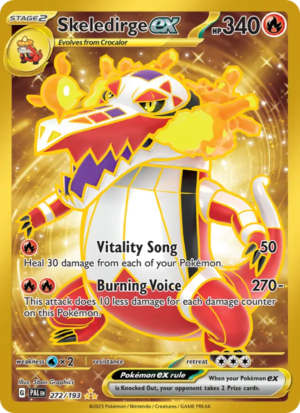 Skeledirge ex 272 Paldea Evolved Pokesingles