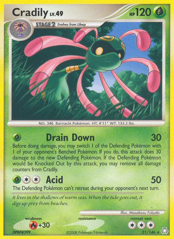Cradily 21 Legends Awakened Pokesingles