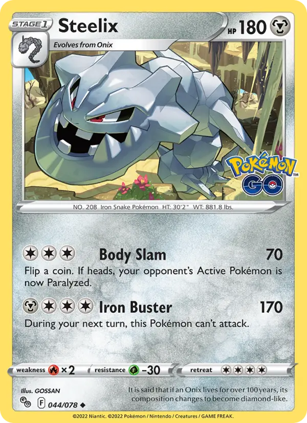 Steelix 44 Pokémon GO Pokesingles