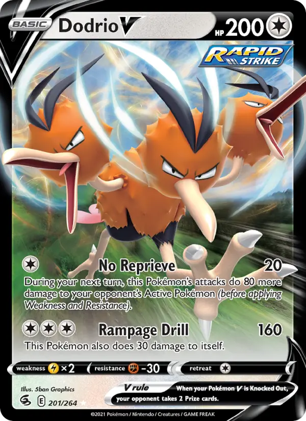 Dodrio V 201 Fusion Strike Pokesingles