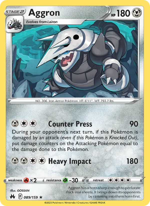 Aggron 89 Crown Zenith Pokesingles