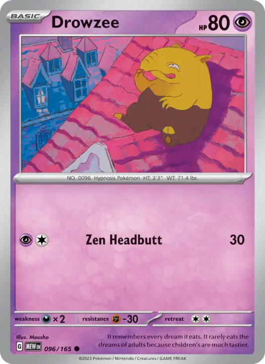Drowzee 96 151 Pokesingles