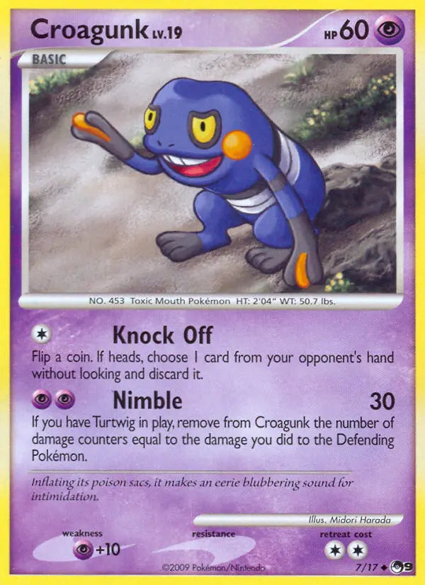 Croagunk 7 POP Series 9 Pokesingles