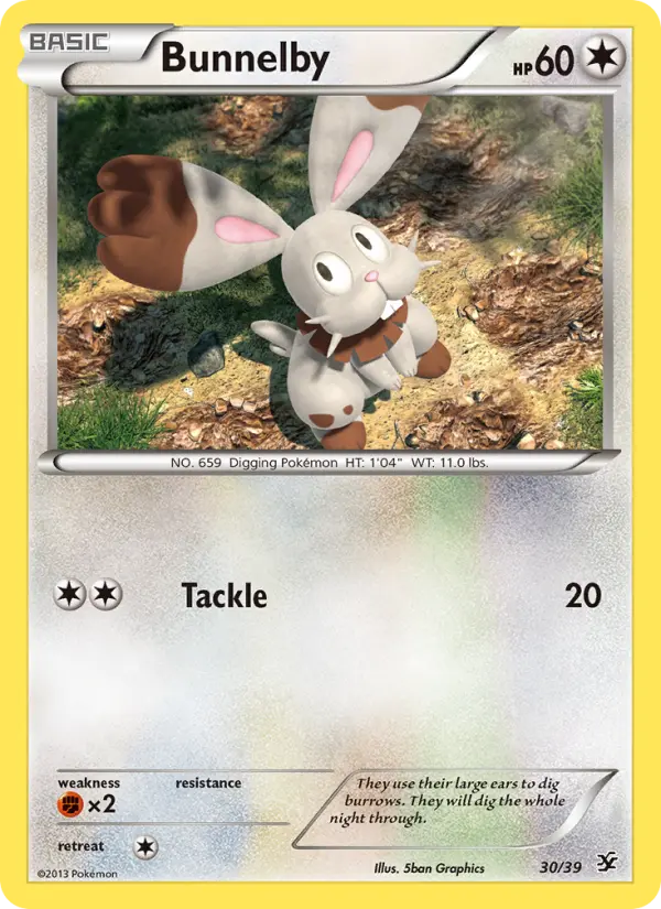 Bunnelby 30 Kalos Starter Set Pokesingles