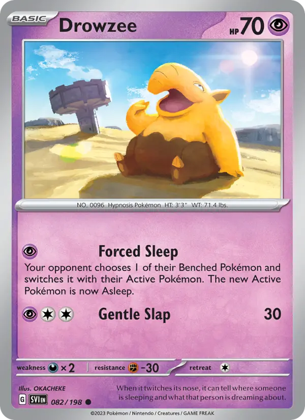 Drowzee 82 Scarlet & Violet Pokesingles