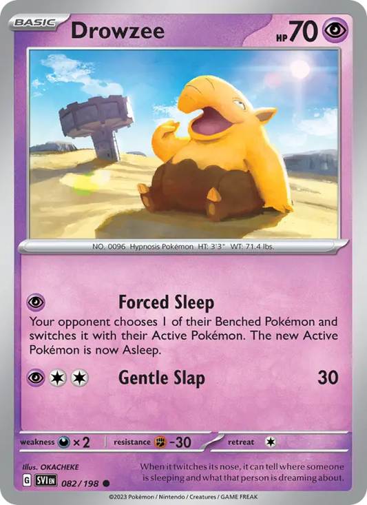 Drowzee 82 Scarlet & Violet Pokesingles
