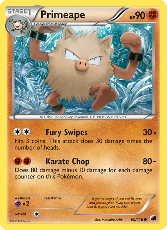 Primeape 60 Plasma Freeze Pokesingles
