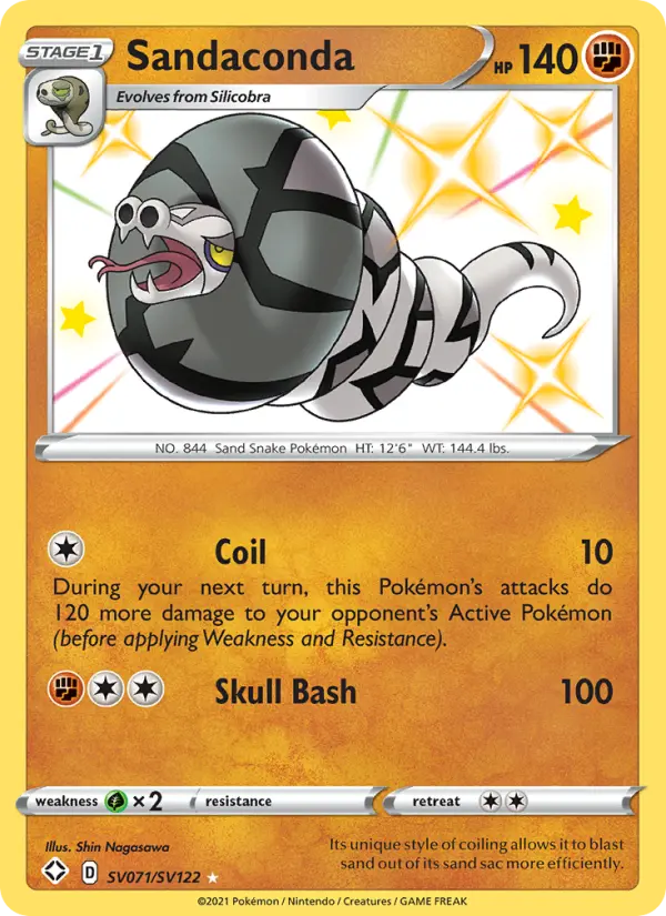 Sandaconda SV071 Shining Fates Pokesingles