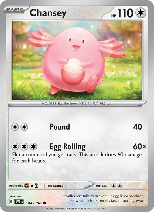 Chansey 144 Scarlet & Violet Pokesingles