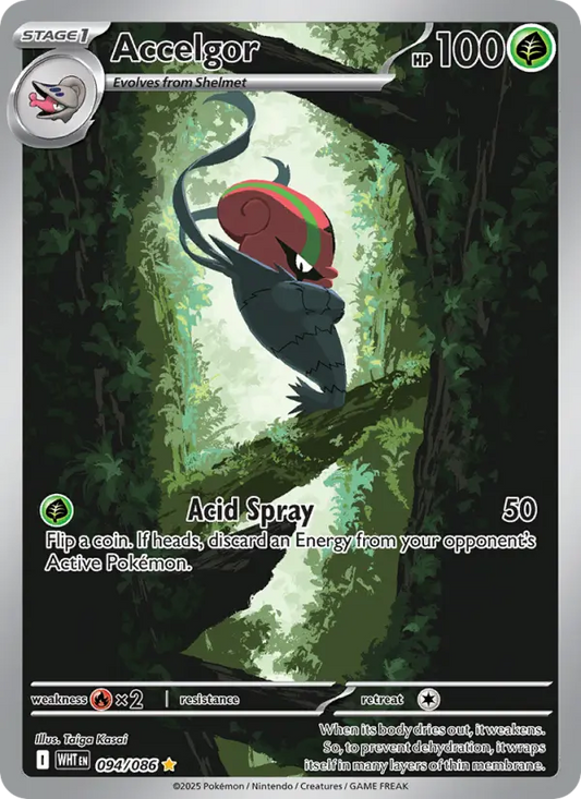 Accelgor 94 White Flare Pokesingles