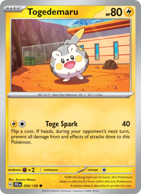 Togedemaru 50 Journey Together Pokesingles
