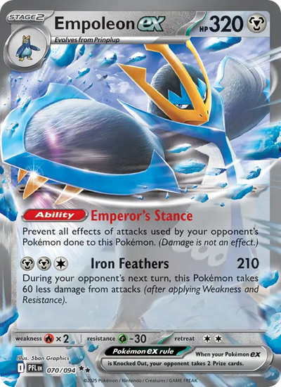 Empoleon ex 70 Phantasmal Flames Pokesingles