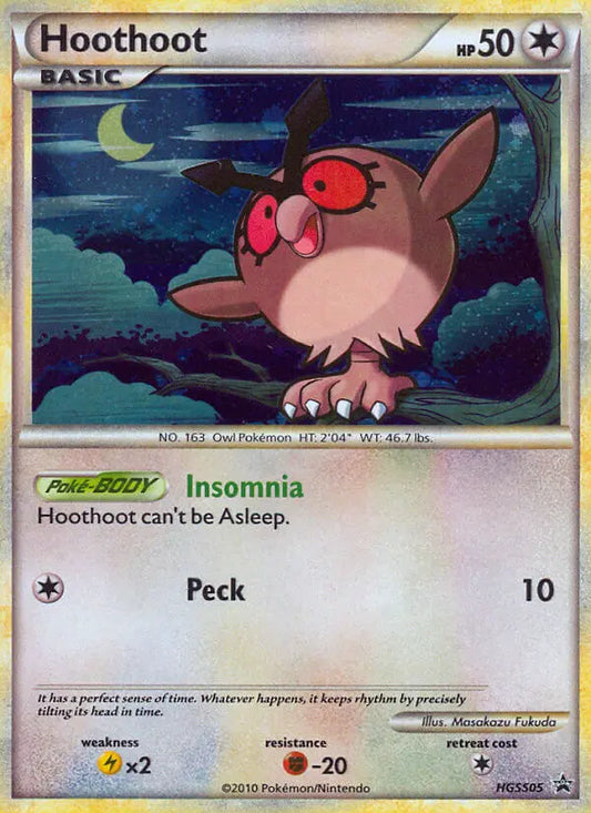 Hoothoot HGSS05 HGSS Black Star Promos Pokesingles
