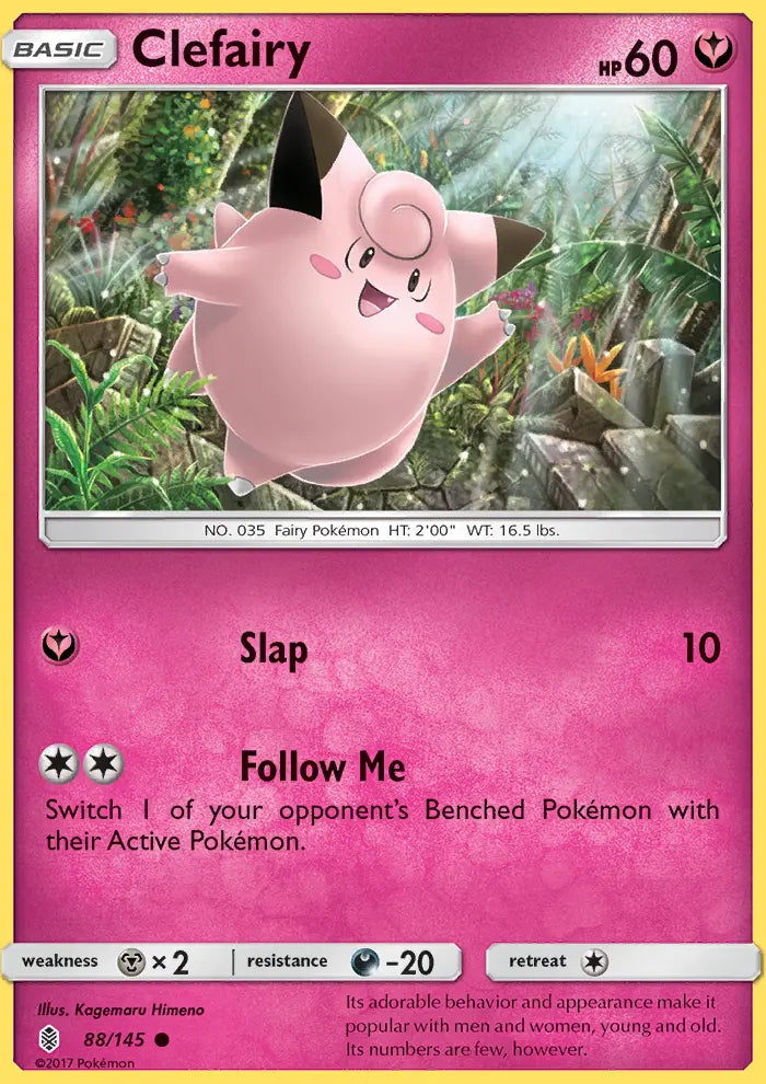 Clefairy 88 Guardians Rising Pokesingles