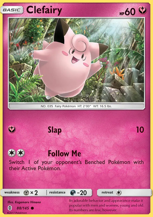 Clefairy 88 Guardians Rising Pokesingles